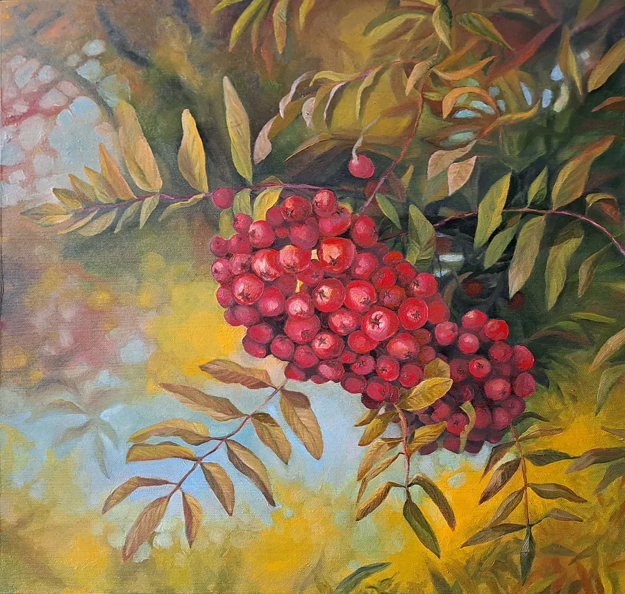 Зображення "Berezniak ryabina 50x50" від Nataliia Berezniak, розмір: 50x50 cm
